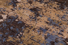 handmade Modern Modern Blue Tan Hand Knotted RECTANGLE WOOL&SILK area rug 8' x 10'