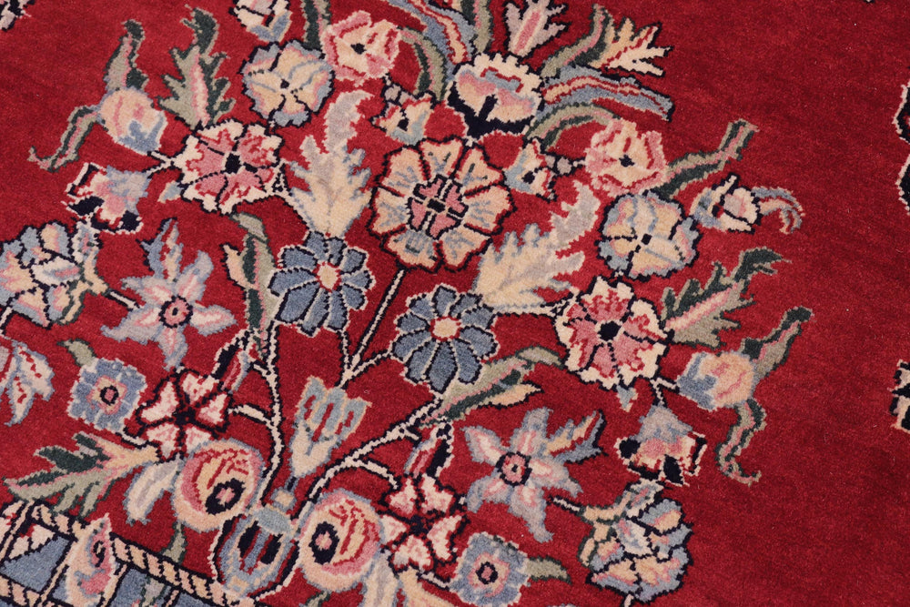 handmade Transitional Tabriz Red Black Hand Knotted RECTANGLE 100% WOOL area rug 10x15