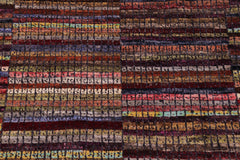 handmade Geometric Berjusta Rust Blue Hand Knotted RECTANGLE 100% WOOL area rug 9' x 12'