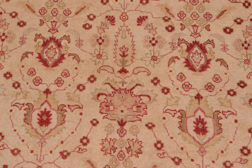 handmade Transitional Lahore Gold Gold Hand Knotted RECTANGLE 100% WOOL area rug 10' x 14'