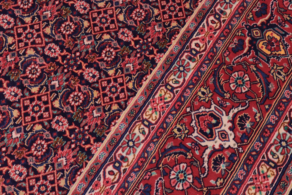 handmade Traditional Tabriz Blue Red Hand Knotted RECTANGLE 100% WOOL area rug 10 x 13