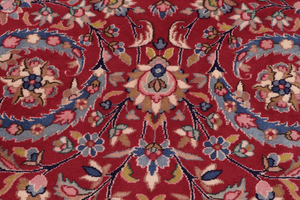 handmade Traditional Tabriz Red Blue Hand Knotted RECTANGLE 100% WOOL area rug 10 x 13