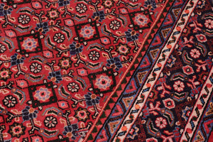 handmade Vintage Tabriz Mahi Red Purple Hand Knotted RECTANGLE 100% WOOL area rug 10' x 13'