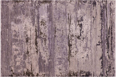 handmade Modern Modern Gray Charcoal Hand Knotted RECTANGLE WOOL&SILK area rug 8' x 10'