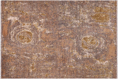 handmade Modern Modern Gray Brown Hand Knotted RECTANGLE WOOL&SILK area rug 8' x 10'