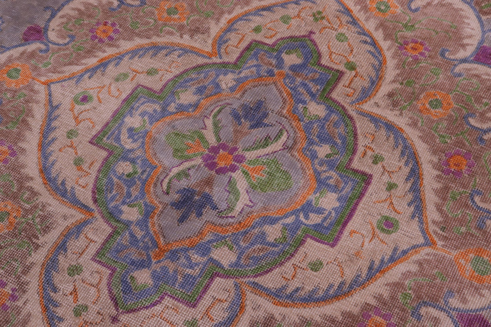 handmade Vintage Tabriz Gray Tan Hand Knotted RECTANGLE 100% WOOL area rug 10' x 12'