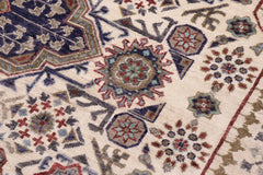 handmade Geometric Mamluk Beige Gray Hand Knotted RECTANGLE 100% WOOL area rug 12 x 16