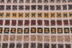 handmade Geometric Berjusta Gray Blue Hand Knotted RECTANGLE 100% WOOL area rug 8' x 11'