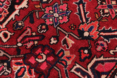 handmade Traditional Heriz Burgundy Beige Hand Knotted RECTANGLE 100% WOOL area rug 10 x 12