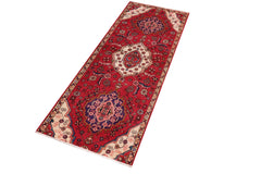 handmade Traditional Kashan Red Gold Hand Knotted RUNNER 100% WOOL area rug 3 x 8