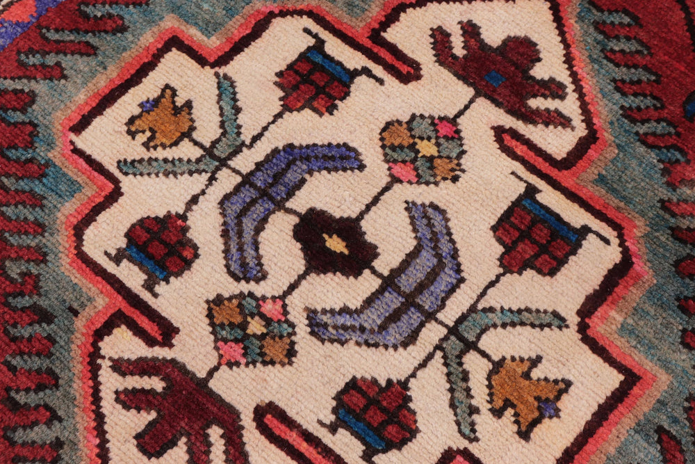 handmade Traditional Tabriz Red Beige Hand Knotted RUNNER 100% WOOL area rug 3 x 9