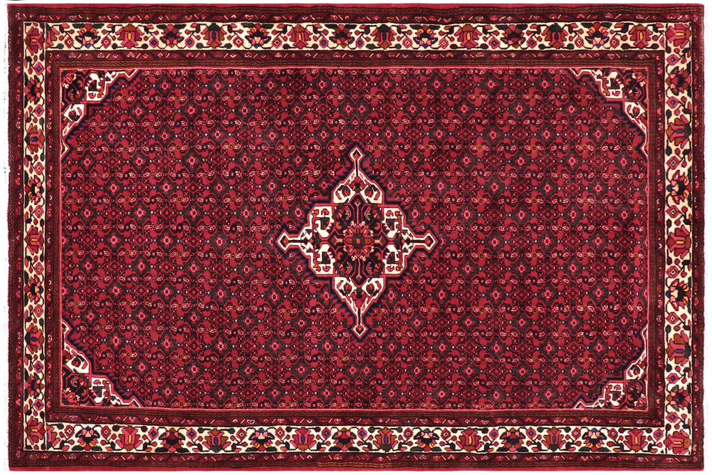 handmade Traditional Tabriz Red Beige Hand Knotted RECTANGLE 100% WOOL area rug 7 x 10