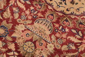 handmade Traditional Hussani Red Blue Hand Knotted RECTANGLE 100% WOOL area rug 9x11