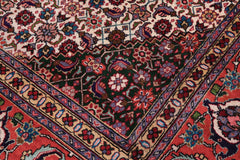 handmade Traditional Tabriz Blue Rust Hand Knotted RECTANGLE 100% WOOL area rug 10 x 13