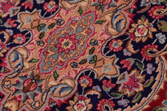 handmade Traditional Kashan Pink Blue Hand Knotted RECTANGLE 100% WOOL area rug 10 x 13