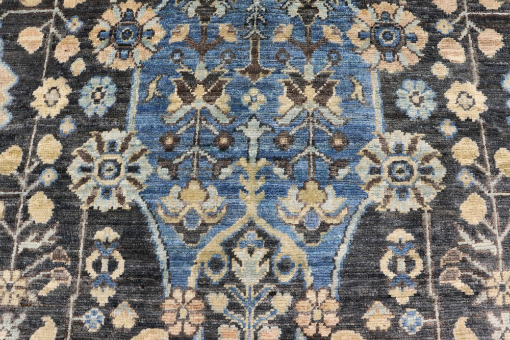 handmade Traditional Kafkaz Gray Blue Hand Knotted RECTANGLE 100% WOOL area rug 4x6