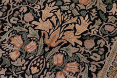handmade Transitional Snakehead Black Gold Hand Knotted RECTANGLE 100% WOOL area rug 8x10