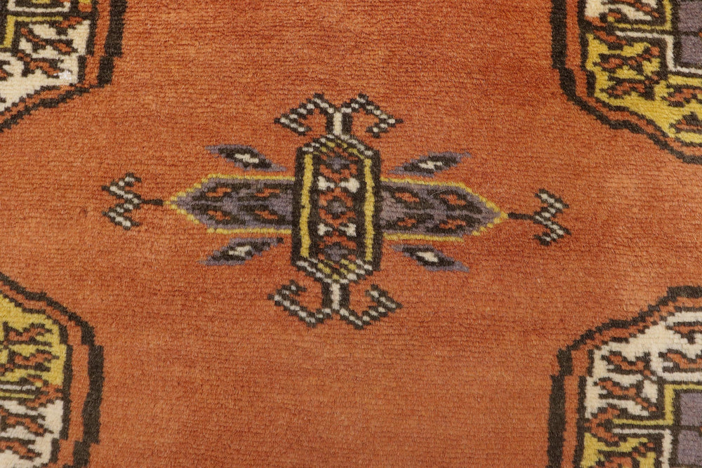 handmade Geometric Bokhara Rust Beige Hand Knotted RECTANGLE 100% WOOL area rug 4X6
