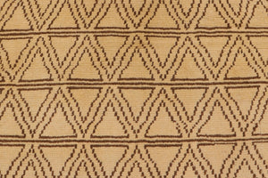 handmade Modern Balouchi Beige Brown Hand Knotted RECTANGLE 100% WOOL area rug 4x6