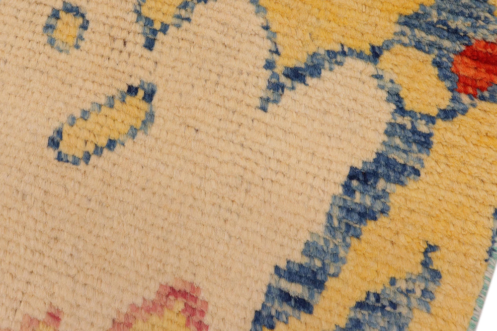 handmade Modern Balouchi Rust Blue Hand Knotted RECTANGLE 100% WOOL area rug 5x8