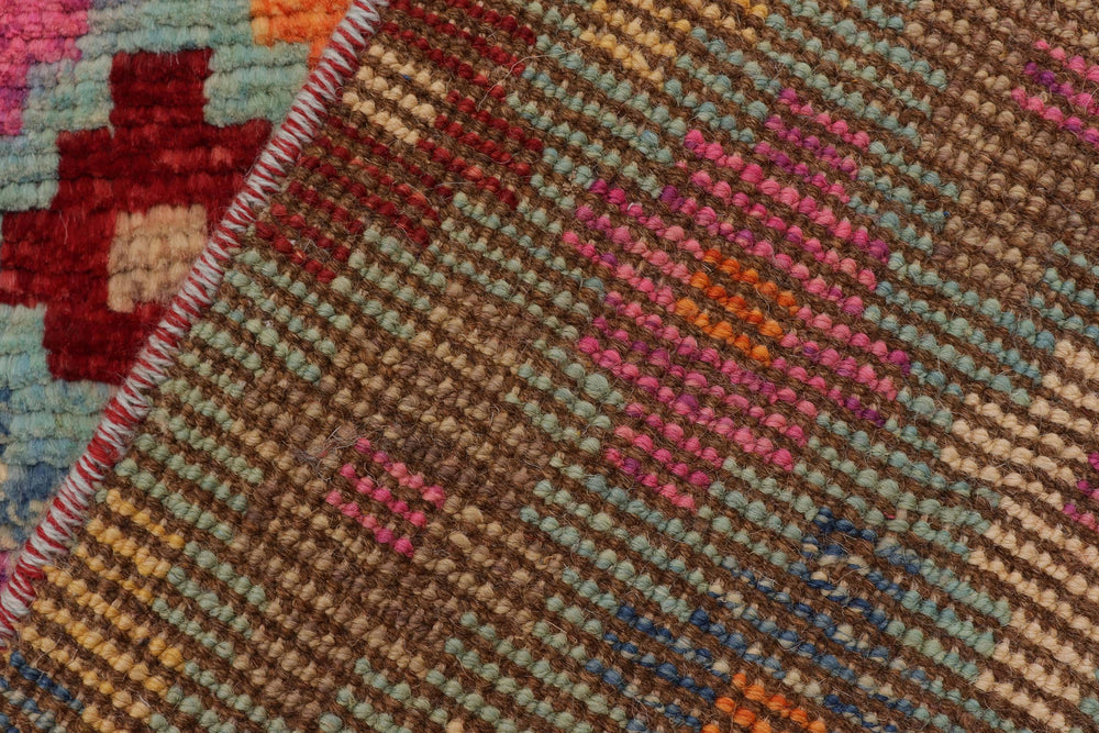 handmade Modern Balouchi Blue Red Hand Knotted RECTANGLE 100% WOOL area rug 3x5