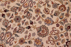 handmade Traditional  Beige Tan Hand Knotted RECTANGLE 100% WOOL area rug 9x12