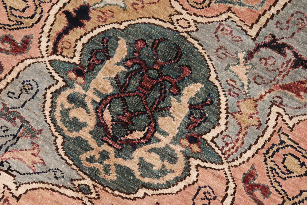 handmade Transitional Kafkaz Beige Brown Hand Knotted RECTANGLE 100% WOOL area rug 8' x 10'