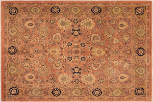 handmade Traditional Kafkaz Rust Brown Hand Knotted RECTANGLE 100% WOOL area rug 8x10
