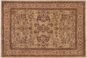 Classic Ziegler Charity Green/Brown Hand Knotted Wool Rug - 8'2'' x 10'1''