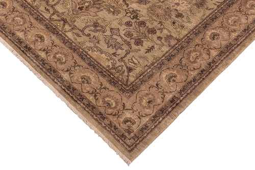 handmade Traditional Kafkaz Lt. Green Brown Hand Knotted RECTANGLE 100% WOOL area rug 8x10