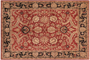handmade Traditional Kafkaz Red Blue Hand Knotted RECTANGLE 100% WOOL area rug 8x10