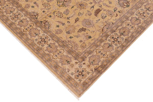 handmade Traditional Kafkaz Tan Beige Hand Knotted RECTANGLE 100% WOOL area rug 8x10