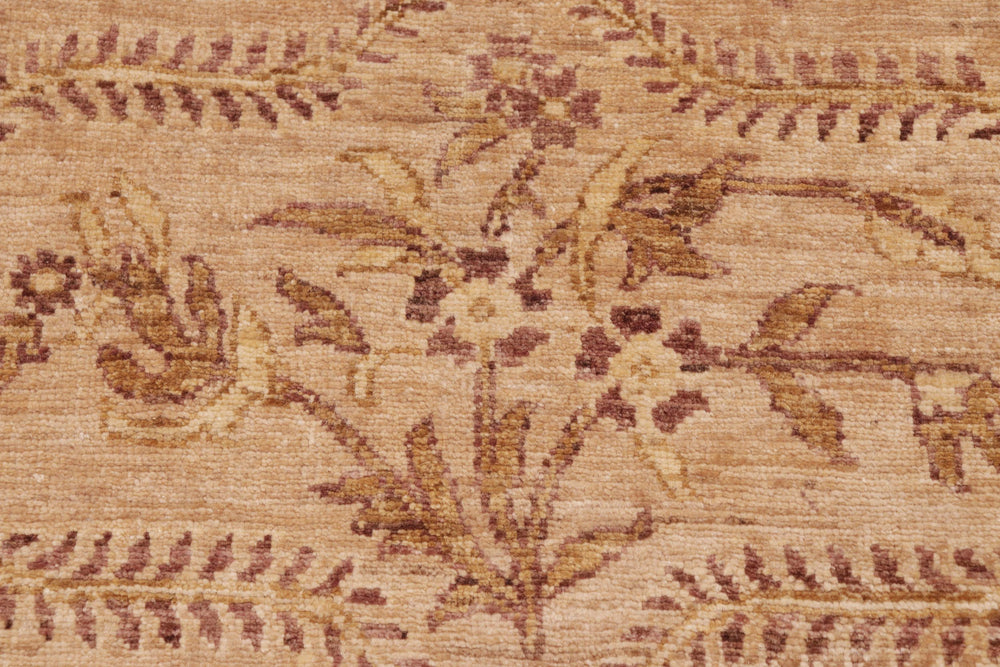handmade Modern Kafkaz Tan Lt. Gold Hand Knotted RECTANGLE 100% WOOL area rug 8' x 10'