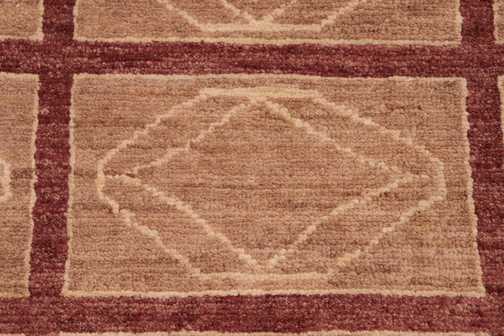 handmade Modern Gabbeh Tan Nude Hand Knotted RECTANGLE 100% WOOL area rug 8' x 9'
