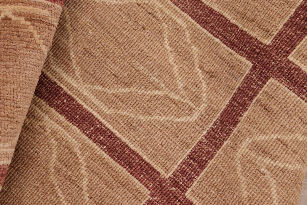 handmade Modern Gabbeh Tan Nude Hand Knotted RECTANGLE 100% WOOL area rug 8' x 9'