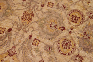 handmade Traditional Kafkaz Beige Brown Hand Knotted RECTANGLE 100% WOOL area rug 8x10