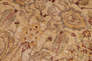 handmade Traditional Kafkaz Beige Brown Hand Knotted RECTANGLE 100% WOOL area rug 8x10