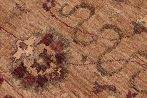 handmade Traditional Kafkaz Tan Brown Hand Knotted RECTANGLE 100% WOOL area rug 8x10