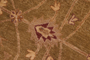 handmade Traditional Kafkaz Olive Green Rust Hand Knotted RECTANGLE 100% WOOL area rug 8x10
