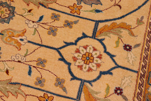 handmade Traditional Kafkaz Gold Red Hand Knotted RECTANGLE 100% WOOL area rug 8' x 10'