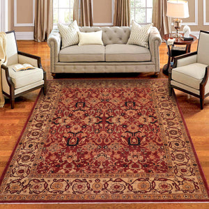 handmade Traditional Antique Rust Gold Hand Knotted RECTANGLE 100% WOOL area rug 8x10