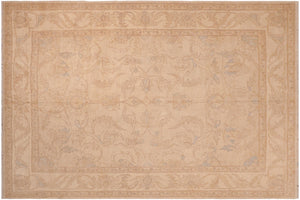 handmade Traditional Kafkaz Beige Lt. Brown Hand Knotted RECTANGLE 100% WOOL area rug 8x10