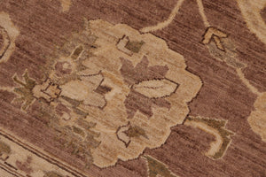 handmade Traditional Kafkaz Brown Tan Hand Knotted RECTANGLE 100% WOOL area rug 8x10