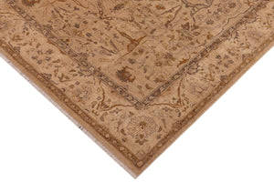 handmade Traditional Kafkaz Taupe Tan Hand Knotted RECTANGLE 100% WOOL area rug 8x10
