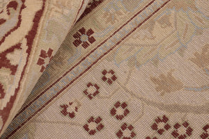handmade Traditional Kafkaz Beige Brown Hand Knotted RECTANGLE 100% WOOL area rug 8x10