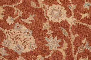 handmade Traditional Kafkaz Rust Beige Hand Knotted RECTANGLE 100% WOOL area rug 8x10