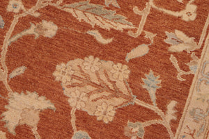 handmade Traditional Kafkaz Rust Beige Hand Knotted RECTANGLE 100% WOOL area rug 8x10