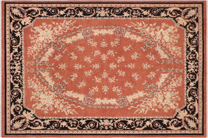 handmade Traditional Kafkaz Rust Black Hand Knotted RECTANGLE 100% WOOL area rug 10x13