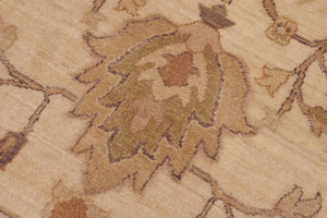 handmade Traditional Kafkaz Beige Tan Hand Knotted RECTANGLE 100% WOOL area rug 8x10