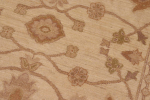 handmade Traditional Kafkaz Beige Tan Hand Knotted RECTANGLE 100% WOOL area rug 8x10